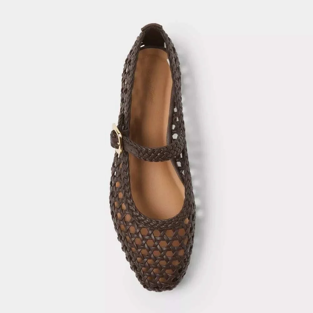 Women's Royce Flats by Universal Thread Brown Size 9 New With Tags